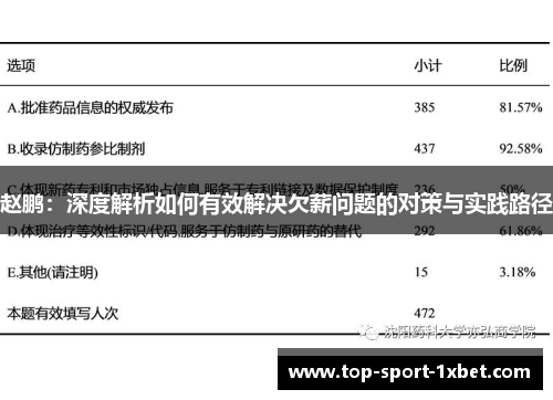 赵鹏:深度解析如何有效解决欠薪问题的对策与实践路径 赵鹏:深度解析如何有效解决欠薪问题的对策与实践路径